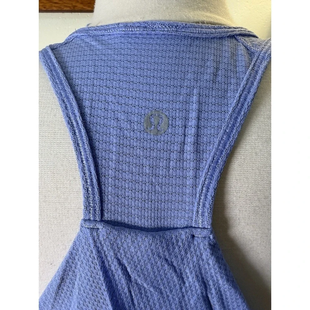 Lululemon Essential Tank Pleated Back Racerback Blue Women's Size M‎ (No Tag)